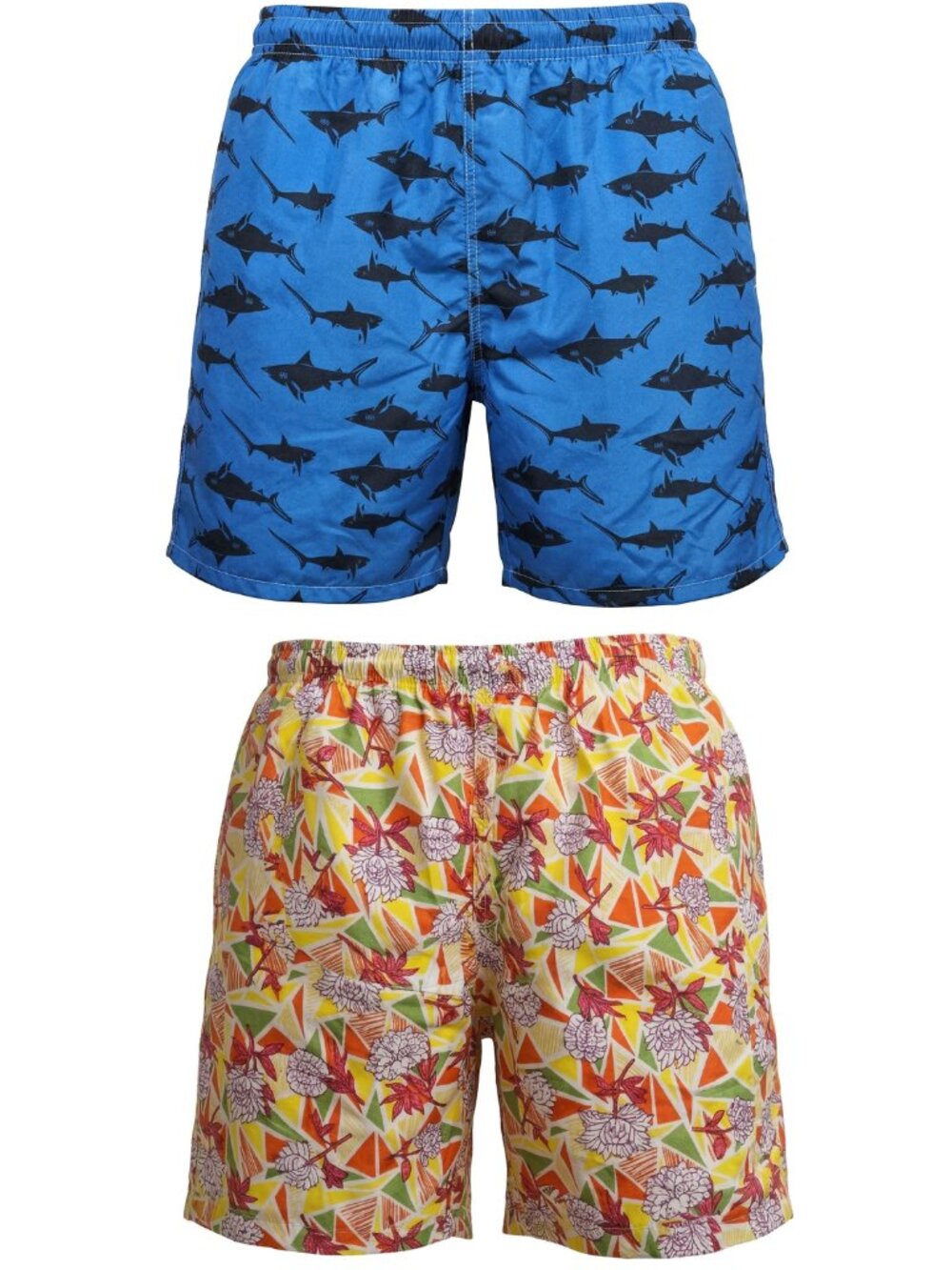 Men’s 2-Pack Quick-Dry Swim Trunks Mesh Liner Beach Board Swim Shorts, 2-Pockets